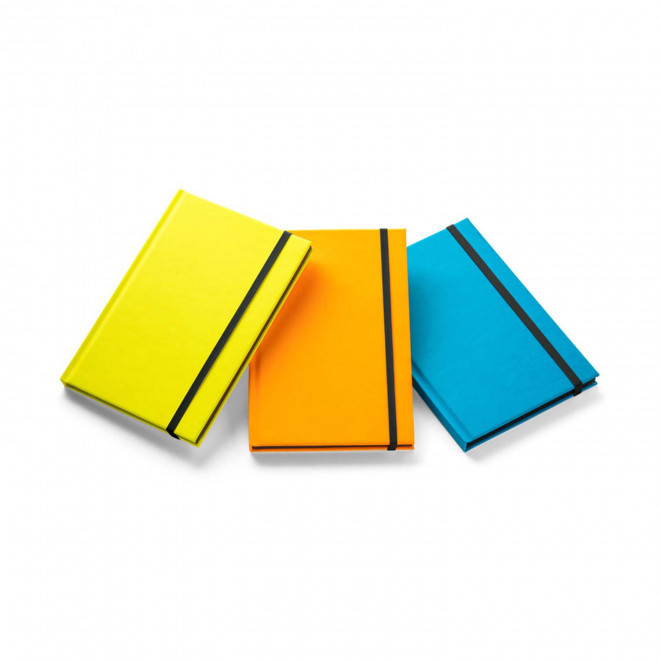 CARNET PERSONNALISABLE A5 EN PU FLUO 'TOMASO LIGNE'