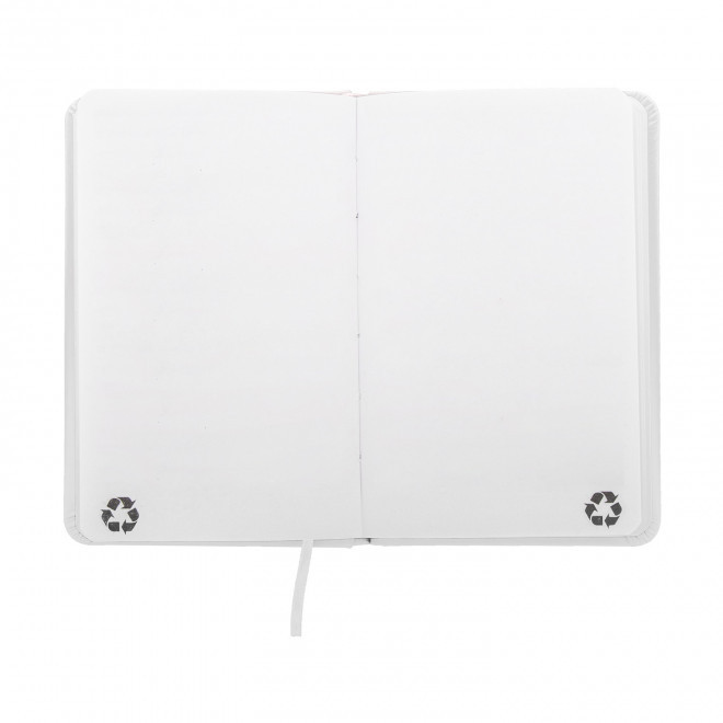 CARNET A6 PU RECYCLE NON LIGNE PERSONNALISABLE 'LUGGATE'