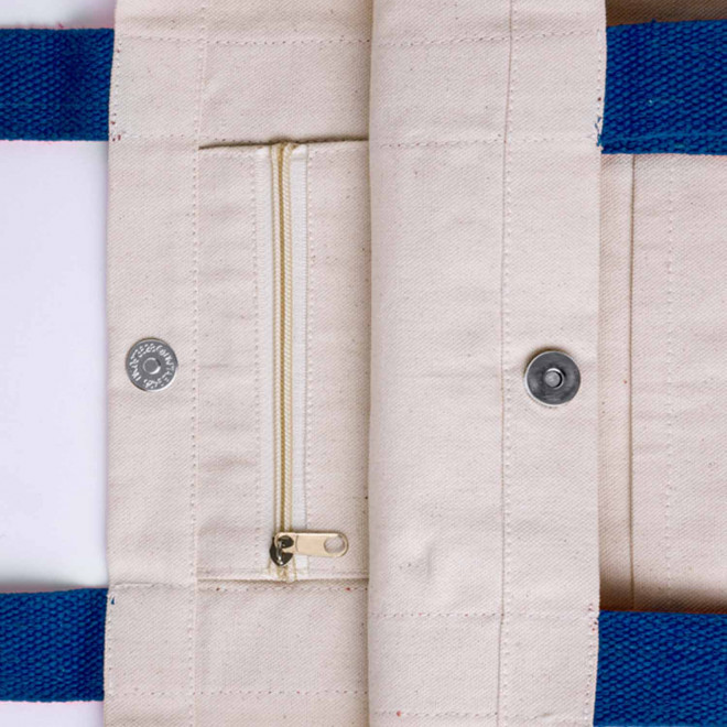 SAC COTON PERSONNALISABLE BICOULEUR 'ARIATI'