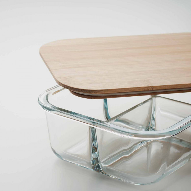 LUNCHBOX VERRE BAMBOU PERSONNALISABLE 'BUCATI GLASS SMART'