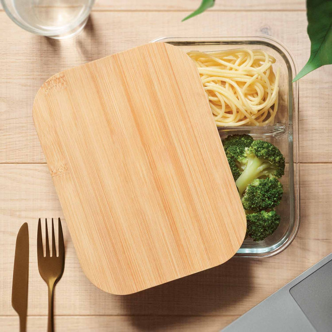 LUNCHBOX VERRE BAMBOU PERSONNALISABLE 'BUCATI GLASS SMART'