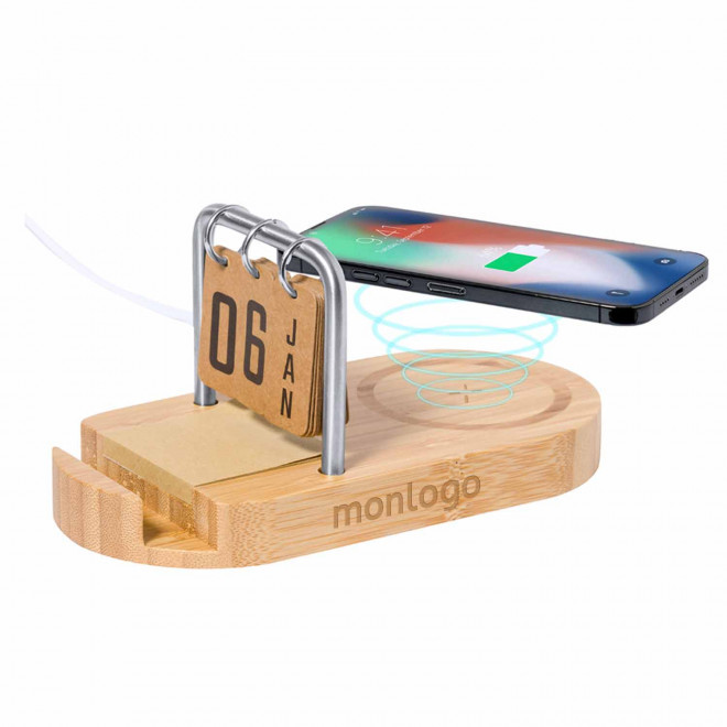 CHARGEUR MULTIFONCTIONS 15W PERSONNALISABLE 'POWERDATE'