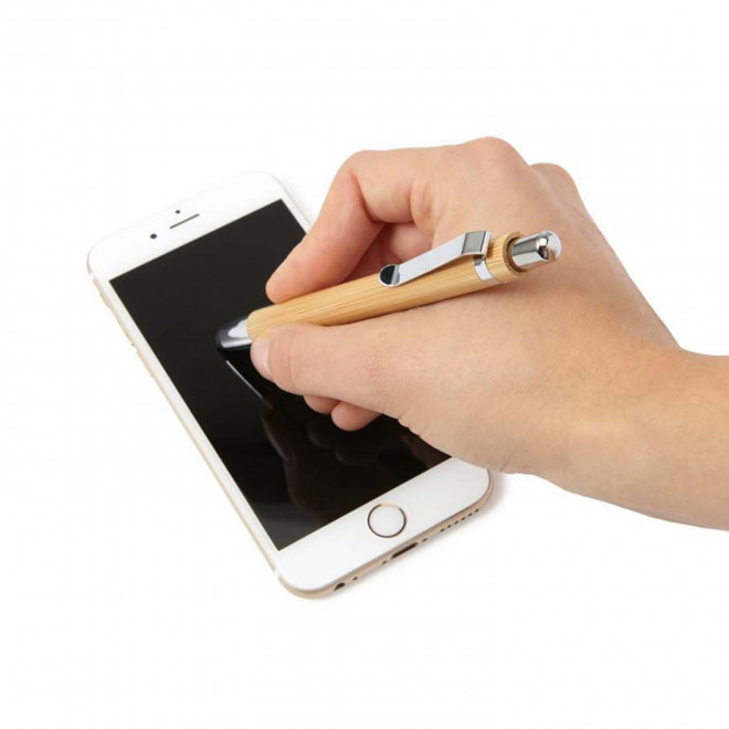 STYLO PERSONNALISABLE BAMBOU MINE NOIRE 'ANDREA'