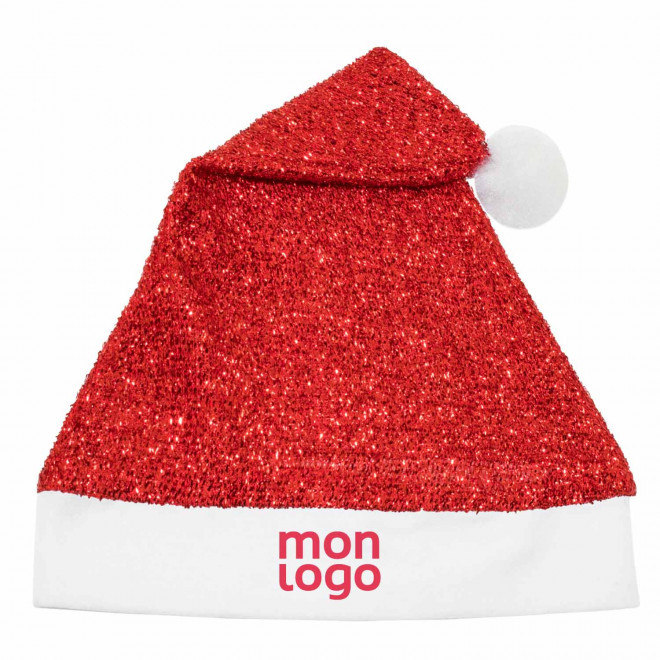 BONNET DE NOEL PAILLETE PERSONNALISABLE 'BRILLA'