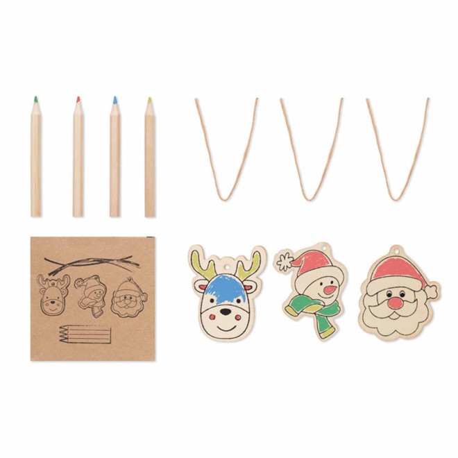 SET ORNEMENT A COLORIER PERSONNALISABLE 'ELLY'