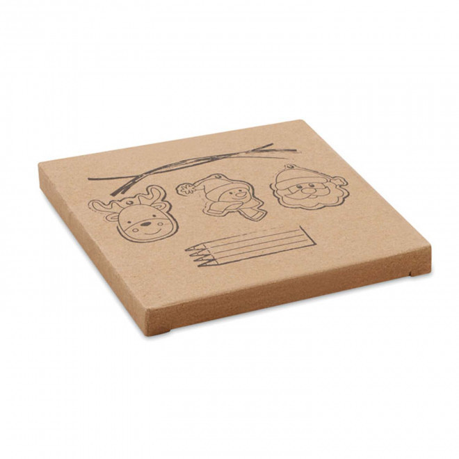 SET ORNEMENT A COLORIER PERSONNALISABLE 'ELLY'