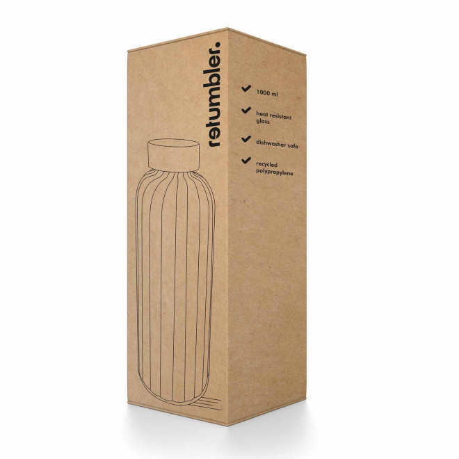 BOUTEILLE EN VERRE BOROSILICATE 1L 'CLEM'