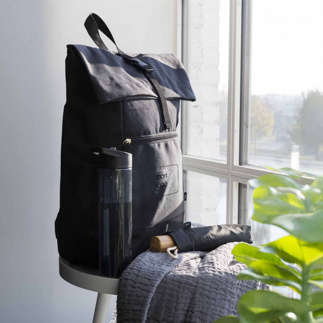 SAC A DOS ROLLTOP RPET PERSONNALISABLE 'ROLLAX'