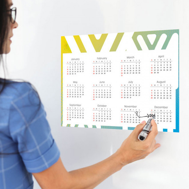 TABLEAU BLANC VELLEDA PERSONNALISABLE 'BOOMI'