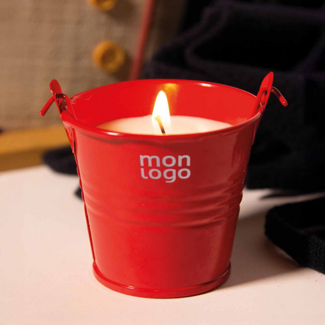 BOUGIE POT METAL PERSONNALISE 'SOJYO'