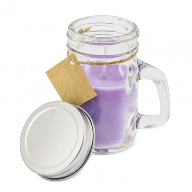 BOUGIE PARFUMEE PERSONNALISEE POT AVEC POIGNEE 'BIGOUR'