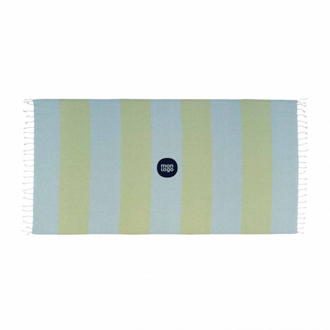 PAREO/FOUTA PERSONNALISABLE 'HORTENSE RAYURE 180 RPET'