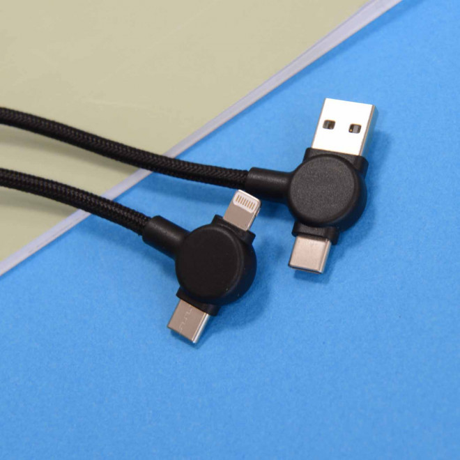 CABLE 4 EN 1 60W PERSONNALISABLE 'LUMIO'