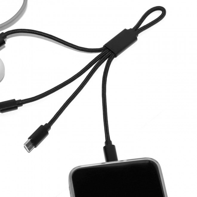 CABLE 4 EN 1 RECYCLE PERSONNALISABLE 'AFFIO'