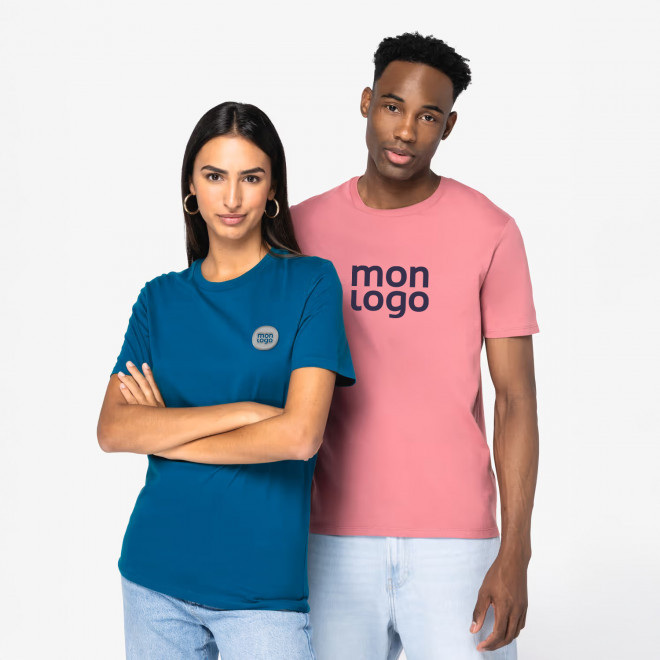 TEE SHIRT MIXTE PERSONNALISABLE 180G COULEUR 'LIGNAGE'