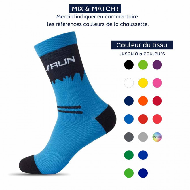 CHAUSSETTES DE SPORT PERSONNALISEES 'BRADI RUNNING'