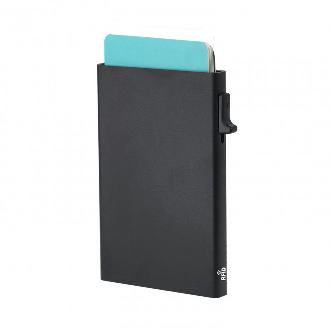 PORTE CARTES MAGNETIQUE PERSONNALISE 'BANKIX SAFE' - noir