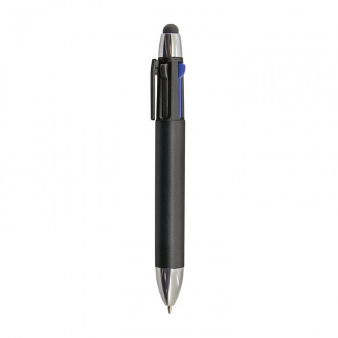 STYLO 4 COULEURS PERSONNALISABLE 'ZENAIR'   - noir