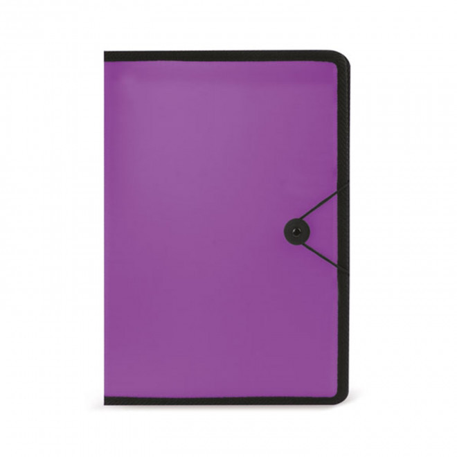 PORTE DOCUMENTS PERSONNALISABLE 'JULES' - violet