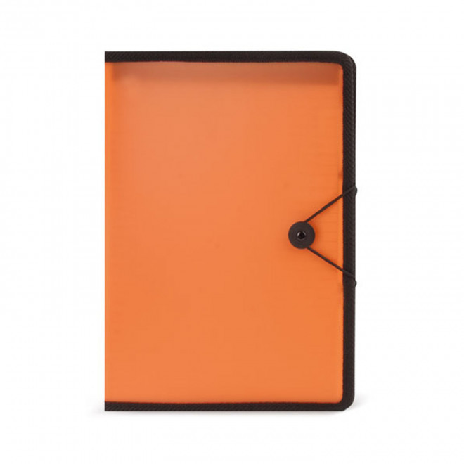 PORTE DOCUMENTS PERSONNALISABLE 'JULES' - orange