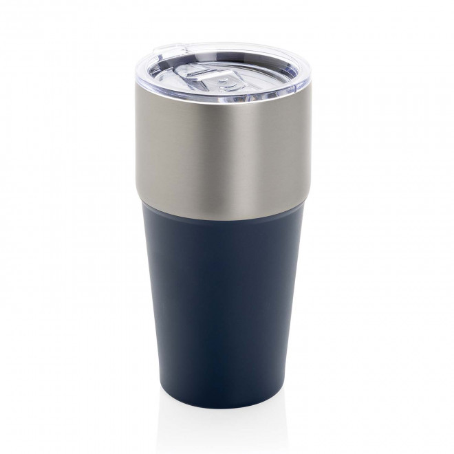 MUG ISOTHERME PERSONNALISABLE ACIER RECYCLE 500ML 'WESIGN' - bleu marine