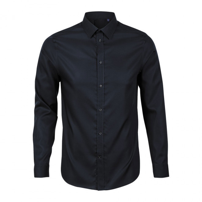 CHEMISE SANS REPASSAGE HOMME PERSONNALISÉE NEOBLU® 'BLAISE'   - bleu nuit
