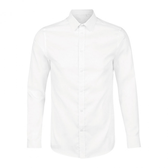 CHEMISE SANS REPASSAGE HOMME PERSONNALISÉE NEOBLU® 'BLAISE'   - blanc