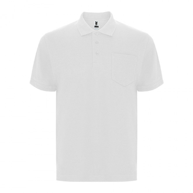 POLO HOMME BLANC PERSONNALISÉ 190 G/M² 'TEXIS'  - blanc