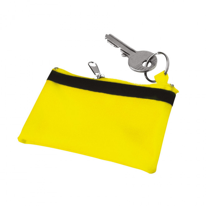 PORTE-MONNAIE/PORTE-CLES PUBLICITAIRE 'CADIX' - jaune