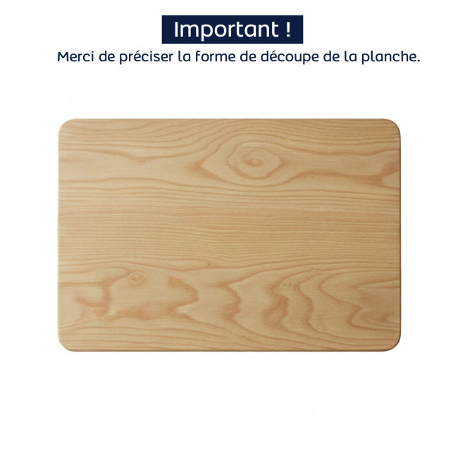PLANCHE A DECOUPER PERSONNALISABLE 'MEWOOD' - à la forme