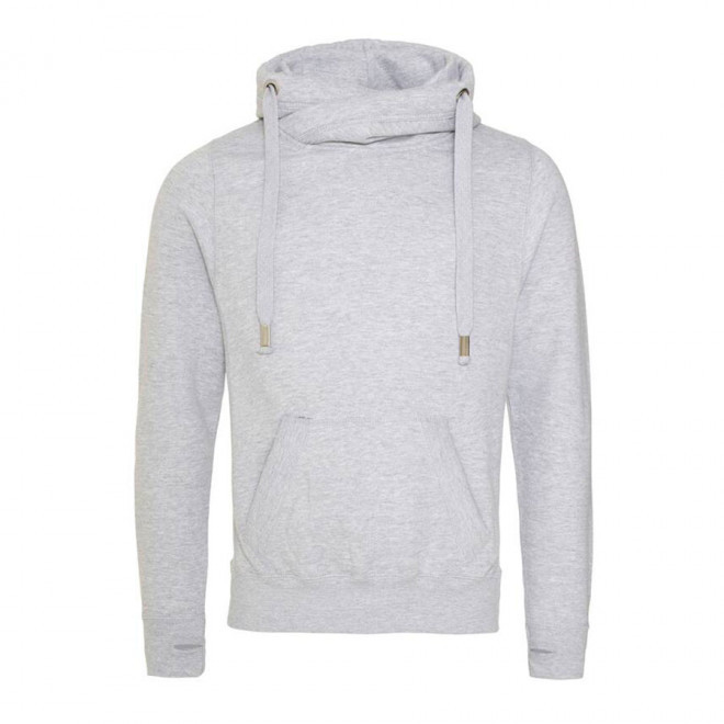 SWEAT SHIRT PERSONNALISÉ COL CROISÉ 330GR/M² 'VENTI' - gris chiné