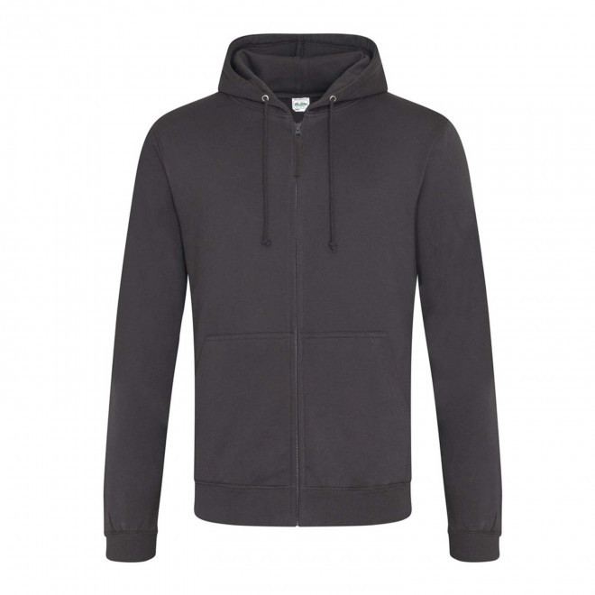 SWEAT ZIPPÉ PERSONNALISÉ À CAPUCHE HOMME 'CLUN' - gris storm