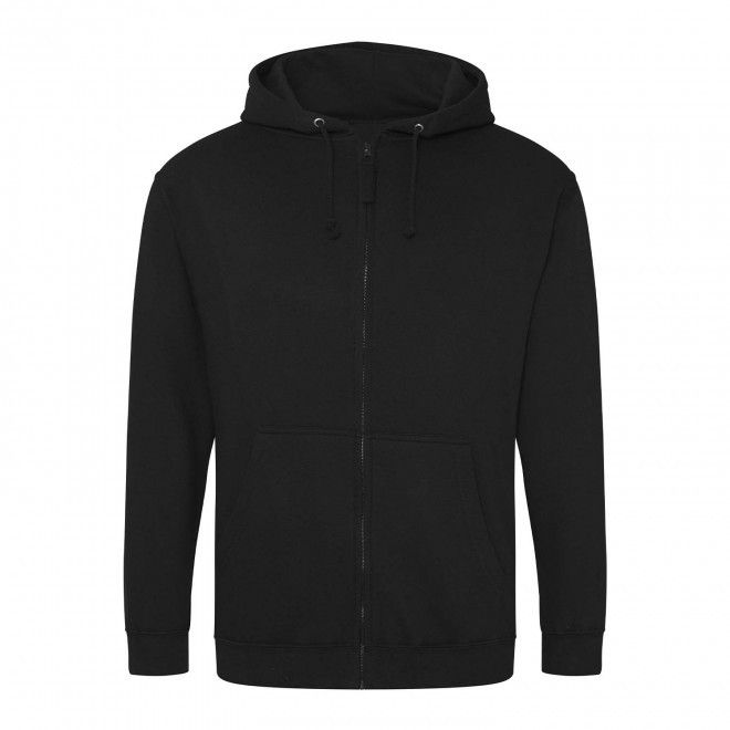 SWEAT ZIPPÉ PERSONNALISÉ À CAPUCHE HOMME 'CLUN' - noir profond