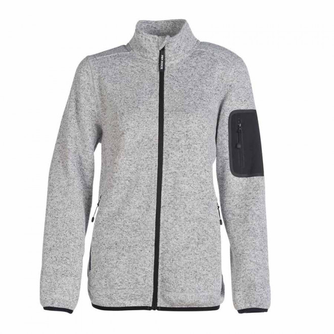 VESTE POLAIRE PERSONNALISÉE FEMME 300 GR/M² 'FIJI' - gris chiné