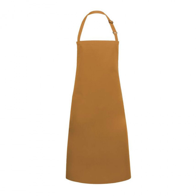 TABLIER PERSONNALISÉ À BOUCLE KARLOWSKY® 'EATING' - mustard