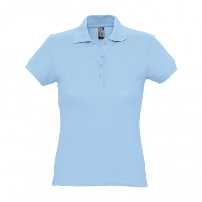 POLO PUBLICITAIRE FEMME 'PASSION' 170 GR/M² - bleu ciel