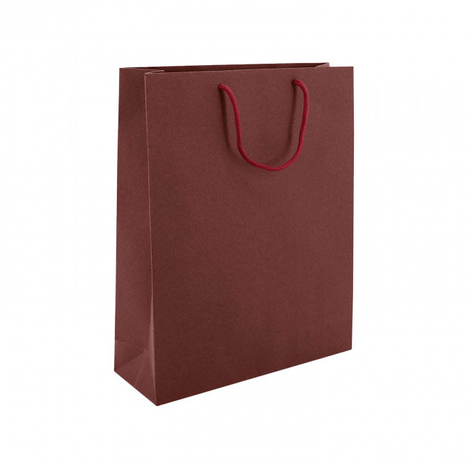 SAC CADEAU PERSONNALISE 27x36x9 'KARTELOS' - burgundy