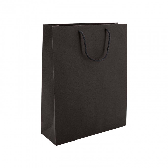 SAC CADEAU PERSONNALISE 27x36x9 'KARTELOS' - noir
