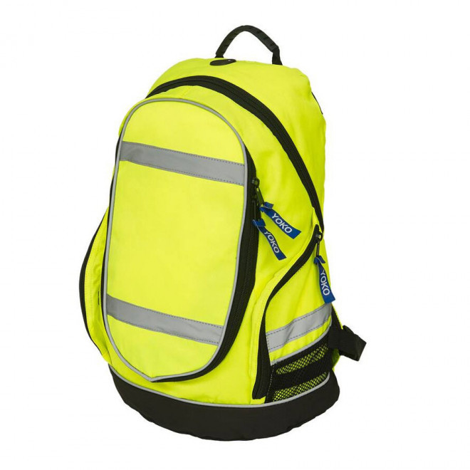 SAC À DOS PERSONNALISÉ RÉFLÉCHISSANT 'VADRO' - jaune fluo