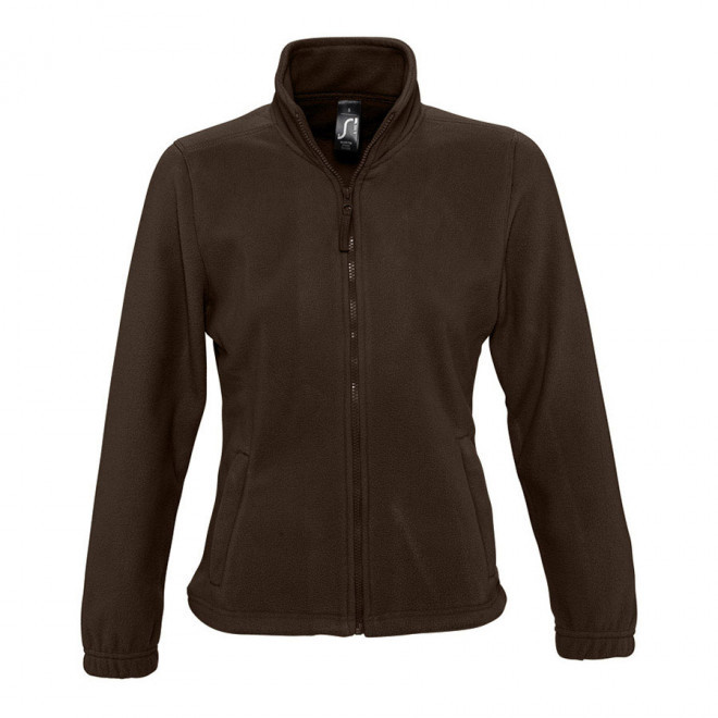 VESTE POLAIRE PUBLICITAIRE ZIPPEE FEMME 'NORTH' 300 GR/M² - chocolat
