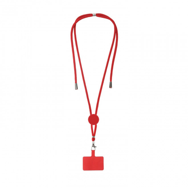 TOUR DE COU TELEPHONE PERSONNALISABLE 'MOBILA ROND' - rouge