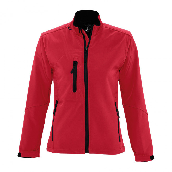 VESTE PUBLICITAIRE ZIPPÉE SOFTSHELL FEMME 'RELAX' 340 GR/M² - rouge