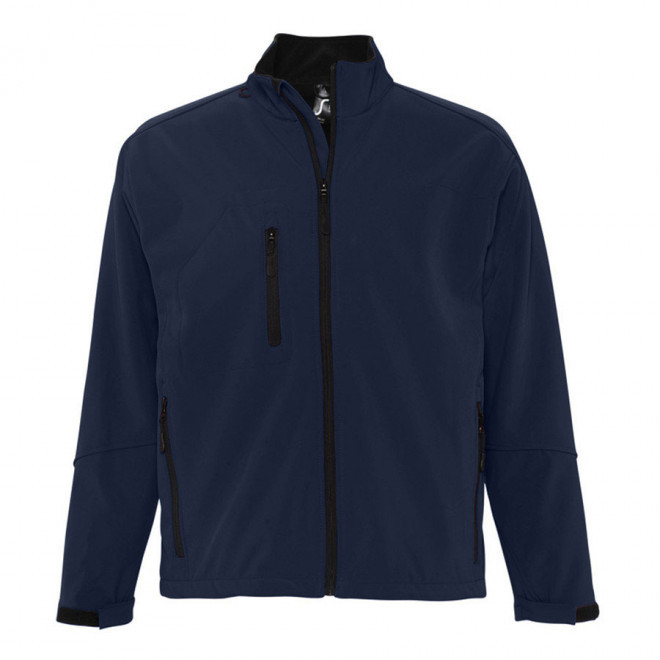 VESTE PUBLICITAIRE ZIPPÉE SOFTSHELL HOMME 'RELAX' 340 GR/M² - bleu abysse