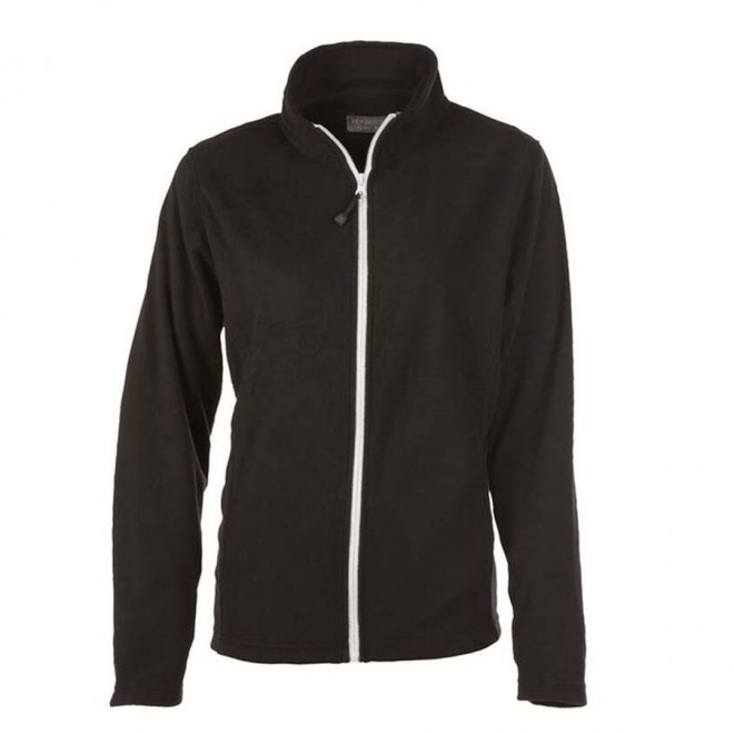 VESTE POLAIRE PERSONNALISABLE ZIPPEE FEMME 'BEAR' 300 GR/M² - noir/blanc