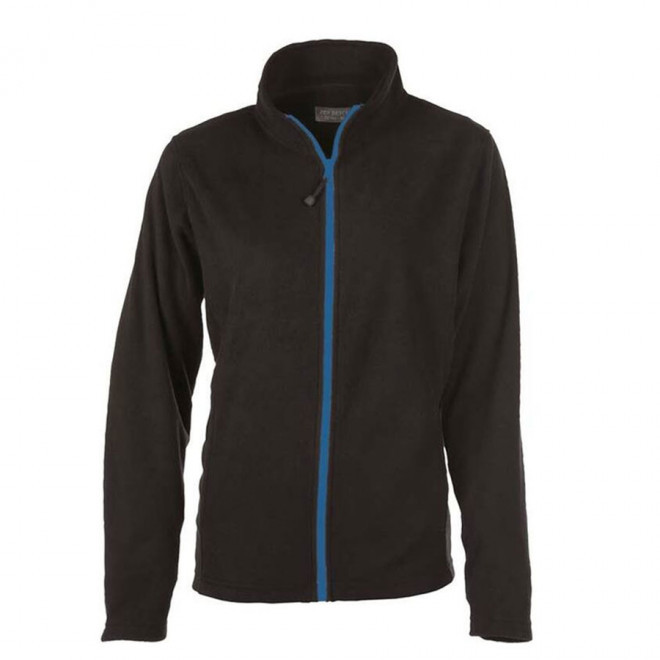 VESTE POLAIRE PERSONNALISABLE ZIPPEE FEMME 'BEAR' 300 GR/M² - black/royal