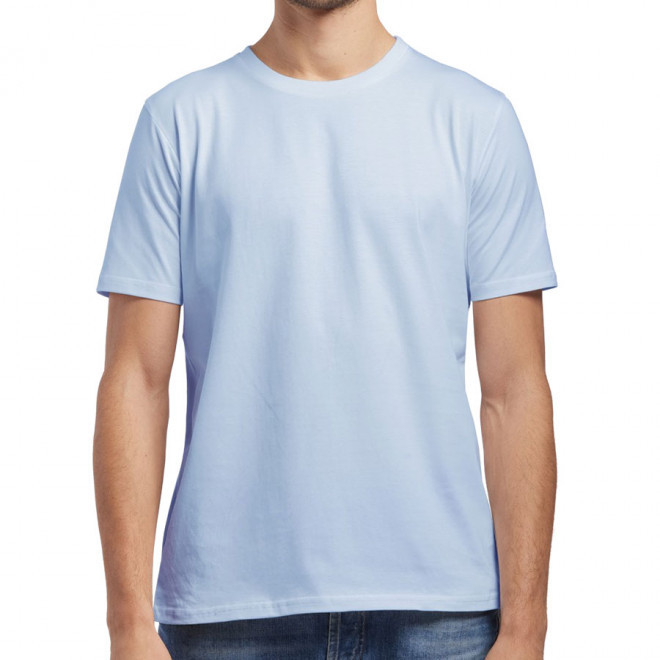 T-SHIRT PERSONNALISÉ BIO HOMME 180 GR/M² LES FILOSOPHES® 'DESCARTES' - ciel