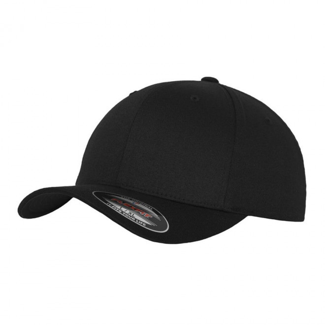 CASQUETTE PERSONNALISÉE FLEXFIT® 'WOOLY' - noir/noir