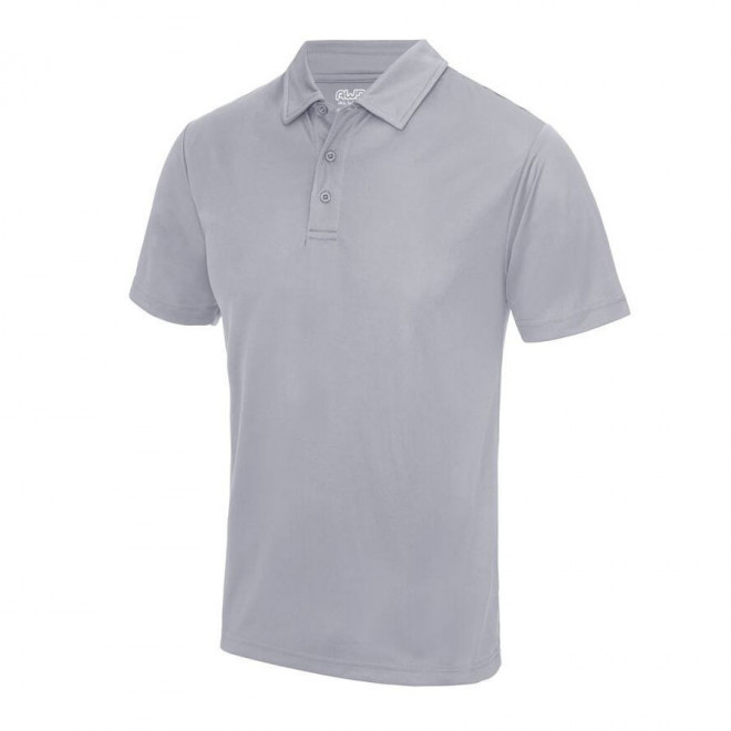POLO PERSONNALISÉ HOMME RESPIRANT JUST COOL® 'ASTI' - heather grey