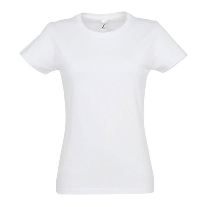 TEE-SHIRT PERSONNALISÉ FEMME BLANC 'IMPERIAL' - FABRICATION EXPRESS 4J - blanc