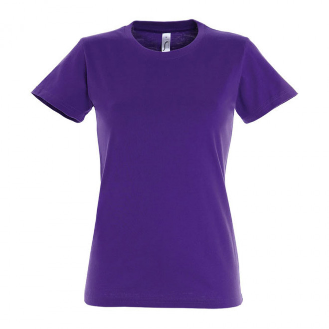 TEE-SHIRT PERSONNALISÉ FEMME 'IMPERIAL' - FABRICATION EXPRESS 4J - violet